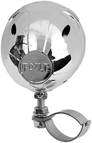 Pyle Motorcycle Two 3 Inch Speakers, 100 Watt, All-Terrain, Weatherproof Speaker and Amplifier Sound System, Handlebar Mount, FM Radio for ATV, Snowmobile, Scooter, Boat, Waverunner, Jetski (PLMCA10)