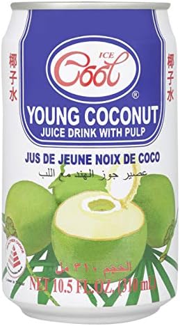 Ice Cool Young Coconut Juice With Pulp, 310 ml