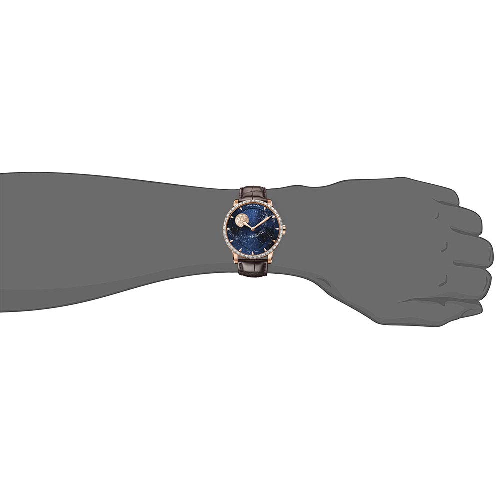 agelocer Orologio meccanico automatico da uomo con fasi lunari blu
