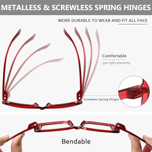 Eyekepper Women's Metalless Polarized Sunglasses UV400 Protection with Screwless Spring Hinges3