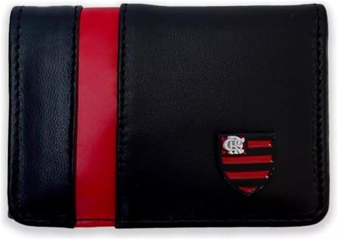 Carteira Do Flamengo Rubro Negro Em Couro - Arena Couros
