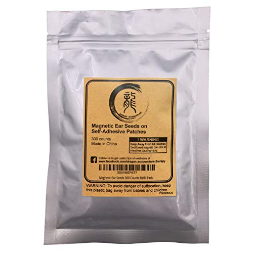 Dragon Acupuncture Magnetic Acupressure Ear Beads Pellets Seeds 300 Counts Refill Pack #TOP5
