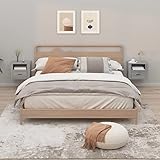 😍【Mesita de noche】Estos cabeceros clásicos con un diseño elegante dan un aspecto completo a la estructura de tu cama y se adaptan a cualquier dormitorio.