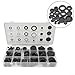 Rubber Grommets 125 Pcs 18 Sizes Assortment Set with for Durable Storage Box for Automotive Industrial Water Oil Seal Repair and Flexible Gasket Replacement