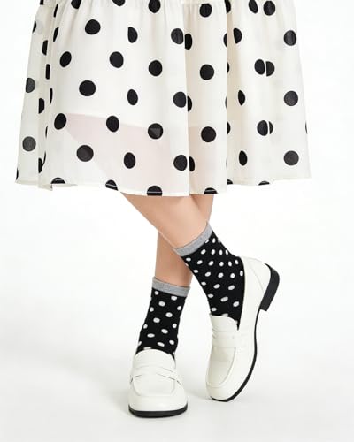 Image of Century Star Retro Striped Novelty Socks For Women Vintage Casual Crew Socks Sporty Calf Socks Cotton Socks Women
