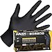 Raven SAS Safety 66518 6 mil Black Nitrile Disposable Gloves 7 Mil - Large - 10 Pack(10 boxes of 100 each)