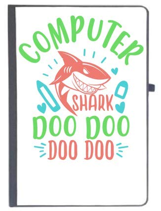 UDNAG Ruled Notebook Diary ‘Computer | Computer Shark doo doo’, [A5 80Pages 80GSM]