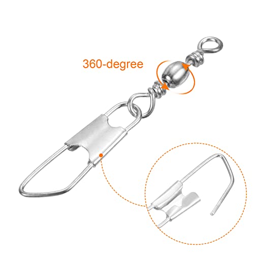 PATIKIL Fishing Barrel Swivel with Safety Snap - Image 4
