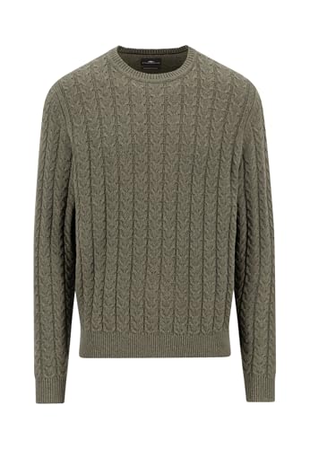 Suéter premium FYNCH-HATTON de punto suave con patrón trenzado exclusivo