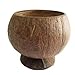 PARTYMASTER Natural Coconut Shell Cup 12oz Hawaiian Summer Luau Party Cups,6 Pack