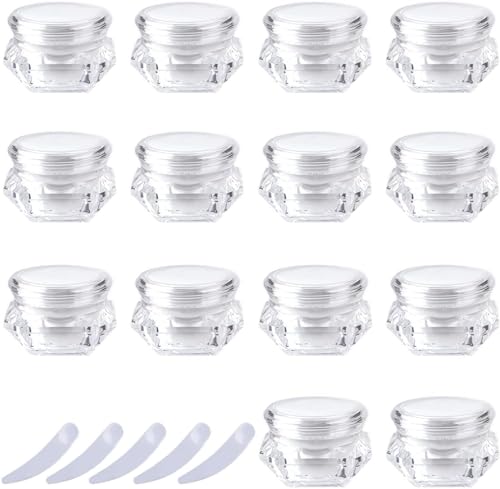 Pots cosmétiques étanches lot de 20 contenants diamant 20ml pour éviter les fuites de crème