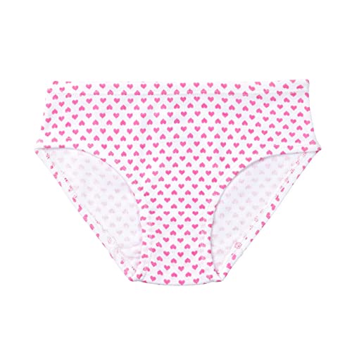 Lucky & Me 100% Cotton Girls Underwear, Briefs Style, Gracie 7 Pack, Candy Heart, Size 4-5 Years #TOP3
