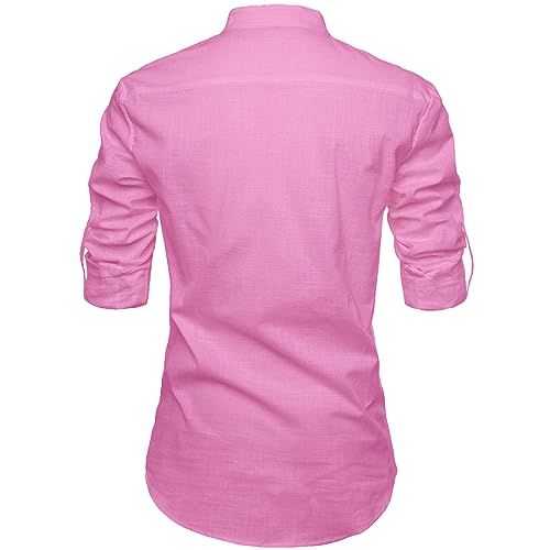 Image of Men's Full Sleeve Beige Color Cotton Blend Spread Slim Fit Shirt Style Kurta for Men and Boys