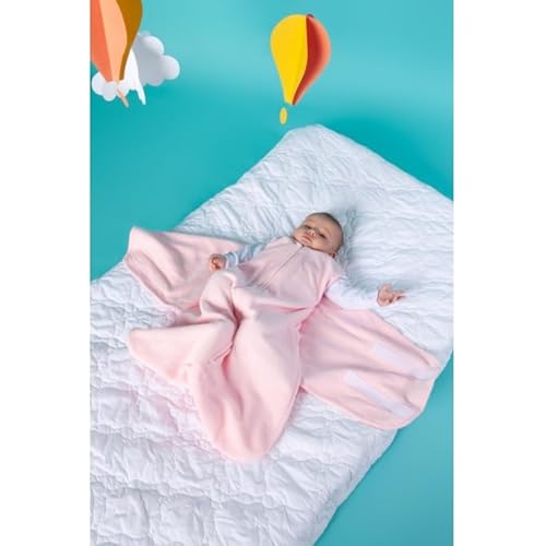 Saco de Dormir Swaddle Rosa em Soft Outono - Inverno:Outono - Inverno;Tamanho:RN - 0 a 3 meses