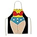 Creatività Divertente Modello Superman Grembiuli Cotone Lino Grembiule Chef Cucina Cooking Baking Artist Grembiule