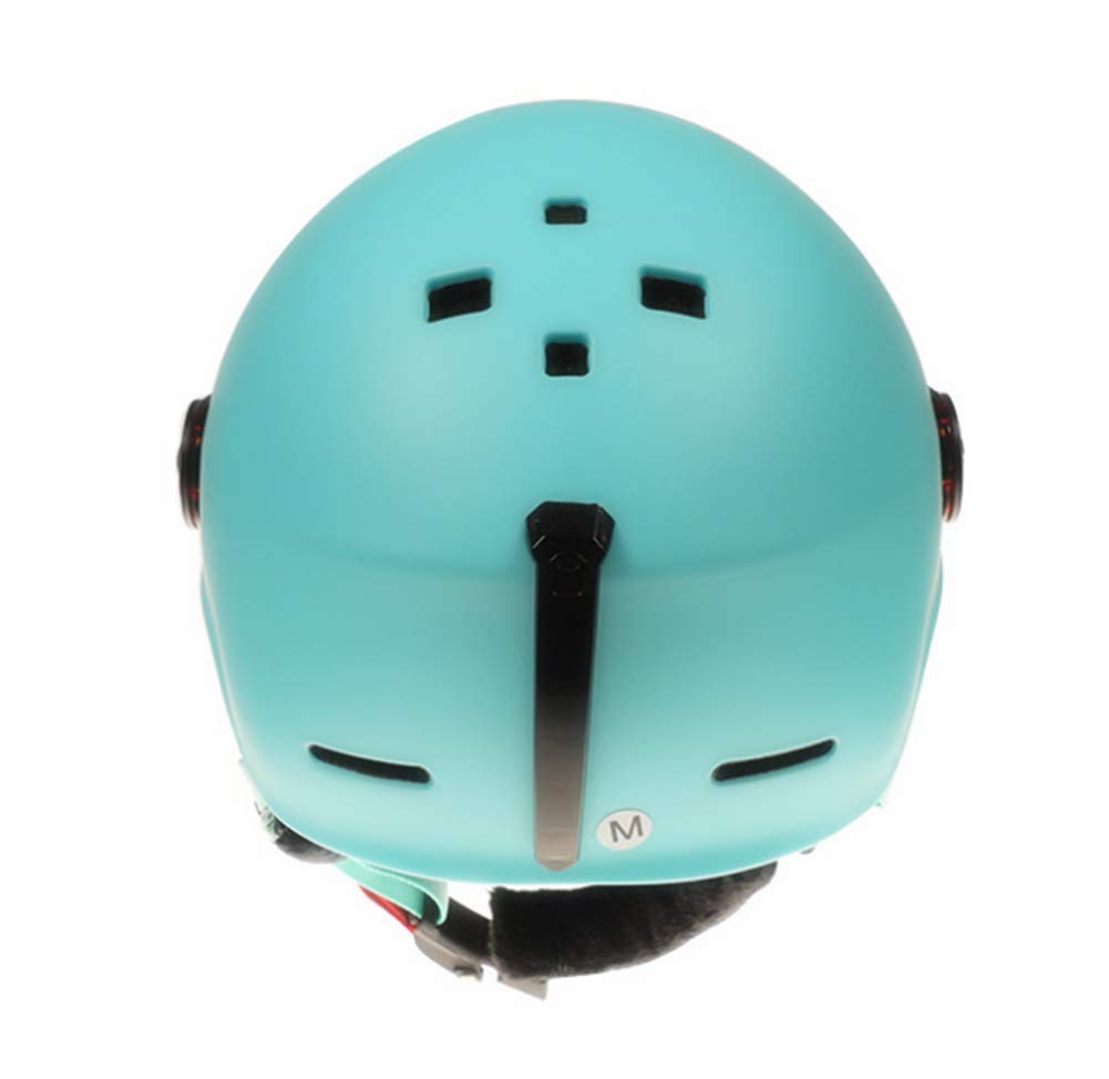 TentHome Kask narciarski/snowboardowy, unisex, lekki, profesjonalny, regulowany kask sportowy na śnieg z wizjerem goglowym