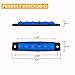 PSEQT 10 Pcs LED Rock Strip Lights Car Exterior Underglow Wheel Fender Well Lighting Kits Waterproof for Golf Cart Wrangler Offroad Truck RV UTV ATV Snowmobile (Blue)