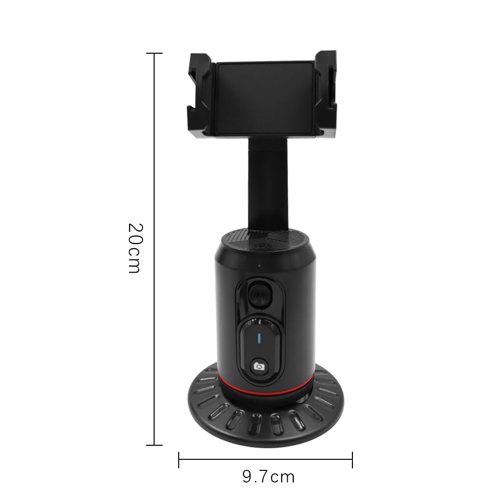 POFET Treppiede per Selfie con Stick per Selfie con tracciamento Automatico del Volto con Luce di riempimento remota Bluetooth per Streaming Video Tiktok di Vlog
