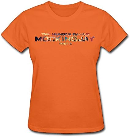 Tea Time Women's Tees Pop The Hunger Games Mockingjay Part 2 Orange Size XS