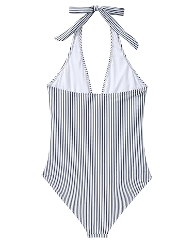 Image of SUUKSESS Women Sexy Tummy Control One Piece Swimsuits Halter Push Up Bathing Suits