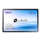 NEC LAVIE T11N タブレット 11インチ wi-fiモデル Android 15 MediaTek Dimensity 6300 8GB 128GB 広視野角液晶 ルナグレー TAB11Q02
