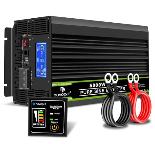Image of NOVOPAL 4000 Watt Pure Sine Wave Power Inverter DC 24V to AC 110V 120V Rv Inverters