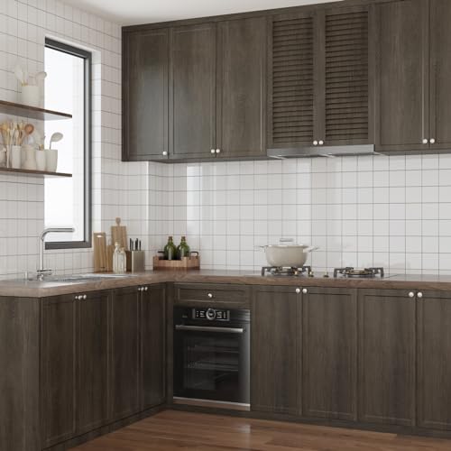 Papel tapiz autoadhesivo de madera sintética para mesas de cocina 3
