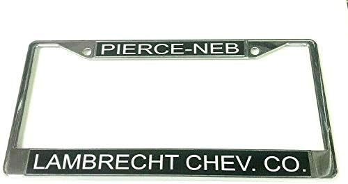 Chrome License Plate Frame Metal Custom Personalized Engraved Frame, Customized Heavy Duty Frame, Car Accessories Professional Design with Smooth Finish, Car Wash Safe, and Durable