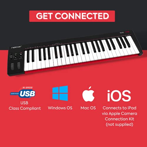 Nektar SE49 49-Key Midi Controller (Se49),Black White Grey thumb #6