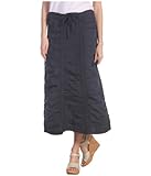 XCVI Stretch Poplin Double Shirred Panel Skirt Anchor Navy SM (Women's 4-6)
