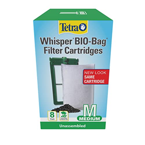 Tetra Whisper Bio-Bag Filter Cartridges For Aquariums - Unassembled, Medium, (Pack Of 8) #TOP4