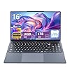 Laptop para juegos i5, computadora portátil de 16 pulgadas de hasta 3.60 GHz, computadoras portátiles 2025 con 16 GB de RAM 1 TB SSD, FHD 1920 x 1200, ángulo de apertura de 180°, teclado retroiluminado, HDMI, tapa superior para trabajo de negocios estudiantil