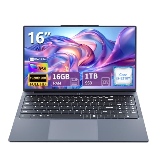 Omnica 2025 Laptop i5, 16 inch Laptop Computer Up to 3.60GHz, Traditional Laptop Computers with 16GB...