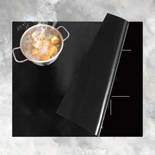 52x60cm Tapis de Protection Plaque Induction,Protege Plaque Induction Silicone,Tapis de Cuisson à Induction en Silicone Protection Plaque de Cuisson Induction...