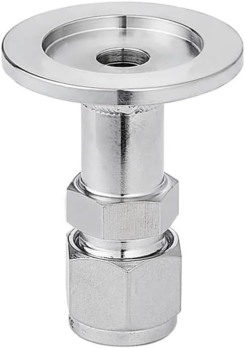 6/8/10mm Compression Union x KF-16/25/40/50 Vacuum Tri Clamp SUS304 Stainless Pipe Fitting(KF16-Fit 8mm)