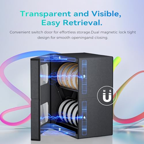 Image of Creality Filament Storage Box, 3D Printer Filament Storage for 10KG, 3D Filament Dryer with Magnetic Closure, Moisture-Proof & Damp-Proof for PLA /PETG /ABS /TPU /UV Resin and More