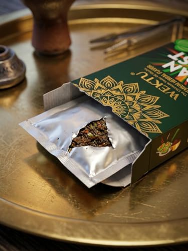 Image of WEKTU Premium Herbal Hookah Flavour, No Tobacco No Nicotine, Cool Water and Pan Blast, Pure Plant Extracts