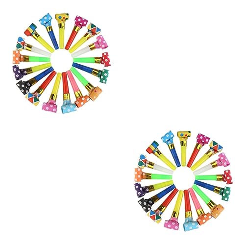 Vaguelly 200 Stk Blasrolle party zubehör kinder partyzubehör kinder Dinosaurier-Party Party-Krachmacher-Katastrophen föhn pfeifen Kinderpfeife Spielzeug Partyspielzeug Weihnachten Gebläse