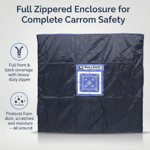 Image of KNK Carrom Board Cover, Dustproof Waterproof Zipper Protector Cover