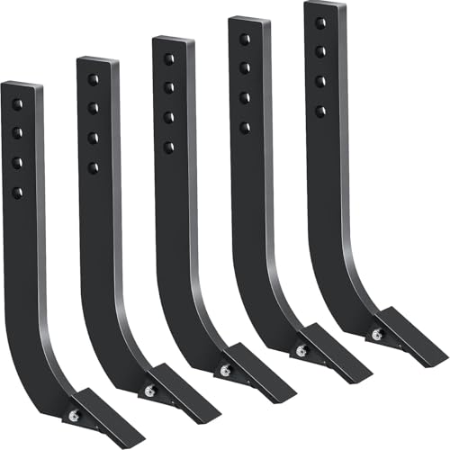 Festisoul Box Blade Ripper Shanks 5 Pack, 18 Inch Heavy Duty Scarifier Teeth with 4 Adjustment Holes, Replacement Shanks for Tractor Box Blade, Digging and Soil Preparation