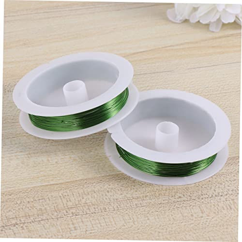 Alambre de hierro de 0.4 mm para bricolaje, rollo de 10 m para proyectos de jardinería, alambre metálico flexible para artesanías florales y decoración del hogar miniatura 7