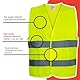 PROOF COMFORT & SAFETY Warnweste Auto Reflektorweste Leuchtweste Fahrrad Fahrradweste Reflektierend Sicherheitsweste Reflektierende Weste Unfallweste Pannenhilfe 1 Stück Leuchtend Gelb XXXL