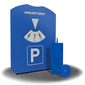 Kinoco Parkscheibe Blau 2-in-1 mit Eiskratzer