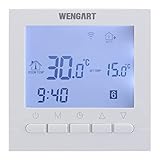 Control remoto de la aplicación: ya sea que esté en casa o en movimiento, puede controlar el termostato de forma remota instalando la aplicación Smart Life o TuyaSmart desde su teléfono o tableta. Solo funciona con una red Wi-Fi de 2,6 GHz. No se requiere concentrador.