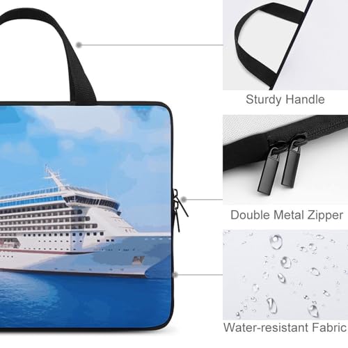 Housse PC portable 12 antichoc imprimé croisière maritime - 3