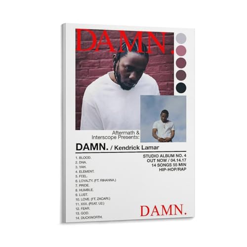 ZANLIART Kendrick Lamar Damn Album Cover Canvas Print...