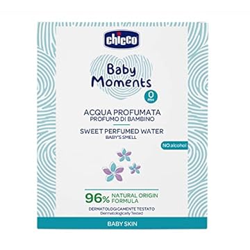 Chicco Acqua Profumata Baby Moments, Acqua Profumata e Delicata Per Bambini, Delicata Fragranza con Ingredienti di Origine Naturale, 0 Mesi+,100 ml