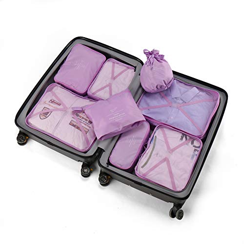 Organiseur de bagage 8 pi¡§¡§ces derni¡§¡§re conception de bagages voyage organisateurs comprennent chaussures ¡§|tanches sac de rangement commodes poches de compression pour les voyageurs – vue 6