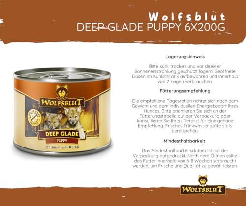 Wolfsblut Welpenfutter von Warnicks Tierfutterservice für Rothirschfleisch