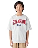 [チャンピオン] スウェット キッズ 半袖 丸首 綿100％ グラフィックロゴプリント ショートスリーブスウェットTシャツ CKSD002Z-060-140